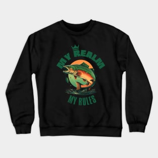 Fishing with norm, fish realm Crewneck Sweatshirt